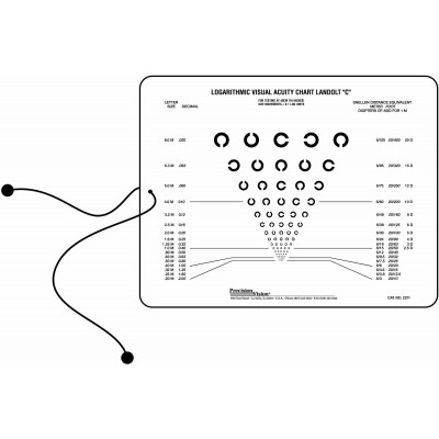 Near or Intermediate Vision Chart Landolt C